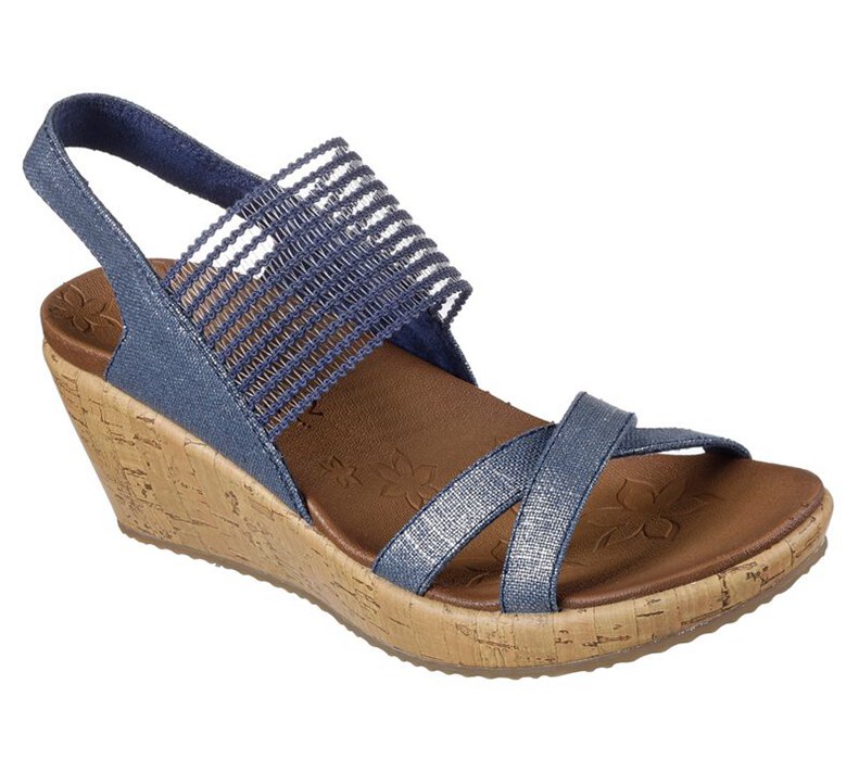 Skechers Beverlee - High Tea - Womens Sandals Navy [AU-IH8748]